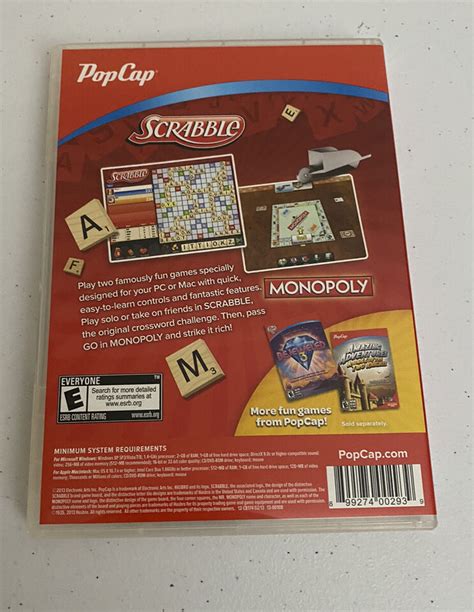Popcap Scrabble Monopoly Pc 2013 Ebay