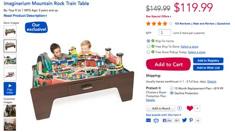 Leos Imaginarium Mountain Rock Train Table From Toys R Us Train