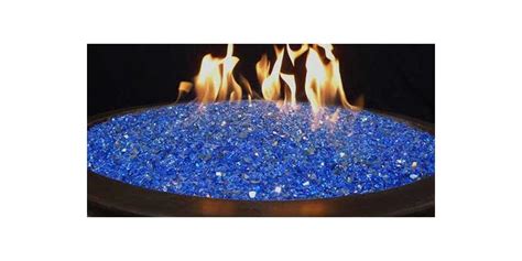 Hiland Reflective Fire Glass 10 Lbs Cobalt