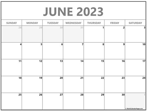 June 2023 Calendar Free Printable Calendar Editable Calendar 2023