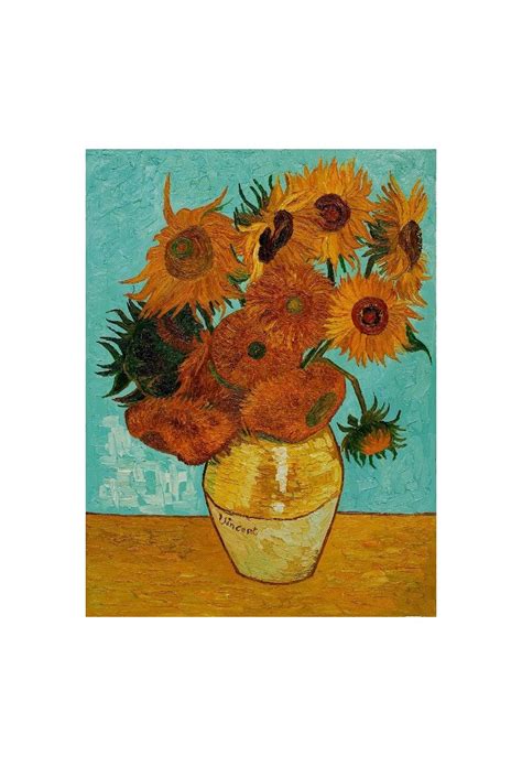 Making its mark in the heart of charlotte. Sunflowers by Vincent Van Gogh - Art gallery oil painting...
