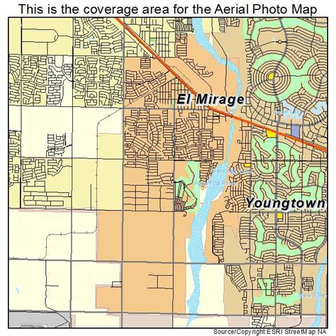 Aerial Photography Map Of El Mirage Az Arizona