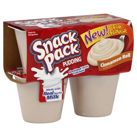 Snack Pack Pudding Cinnamon Roll 4 Pk