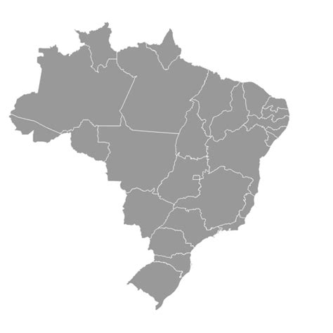 Blank Map Of Brazil Free Png And Vector Blank Maps Images Images And