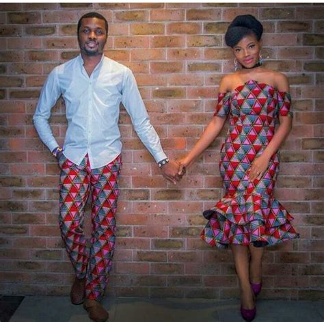 African Matching Outfits For Black Couple Fashenista