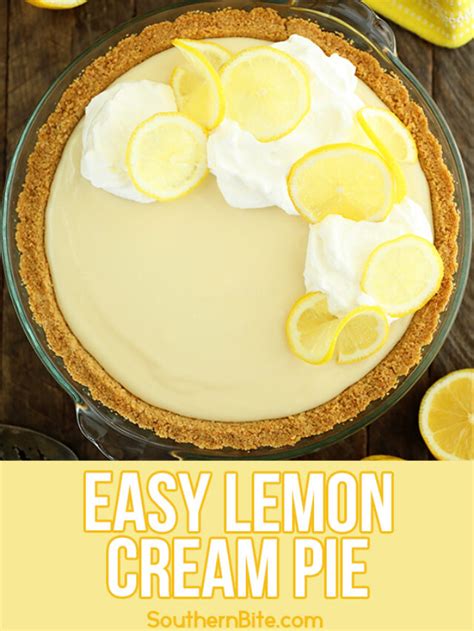 Lemon Cream Pie Southern Bite
