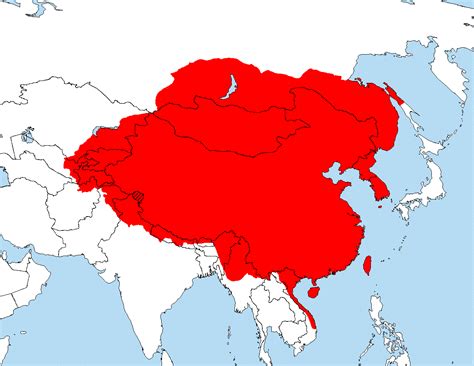 All Of China S Historical Territories Of Old Empires And Dynasties Combined In One Map With