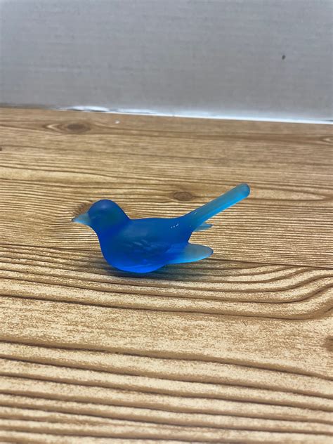 Glass Blue Bird Figurine In 2022 Blue Bird Bird Figurines