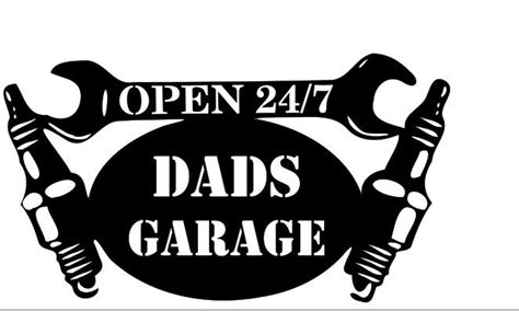 Dads Garage Svg File Etsy