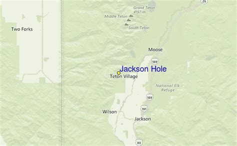 Jackson Hole Wyoming Map Usa