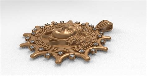 Medusa Versace Pendant 3d Model 3d Printable Cgtrader