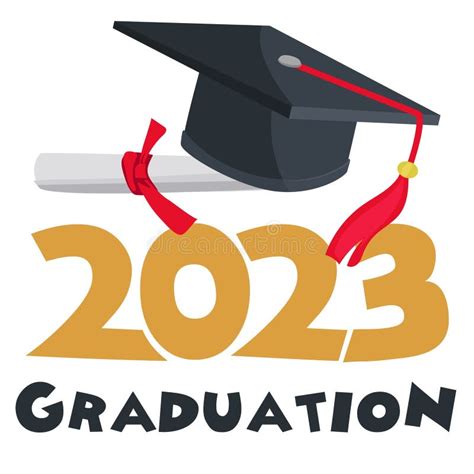 Class Of 2023 Congratulations Graduates In Cel Stock Illustration