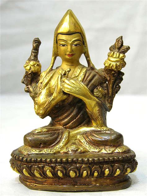 Tsongkhapa Statue Partly Gold Plated Painted Face Price Us 40 Buddhist Statue