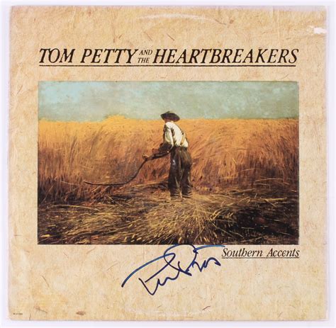 Tom Petty Signed Southern Accents Vinyl Record Album Cover Psa Coa