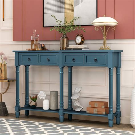 Urhomepro 58 Console Table Buffet Cabinet Sideboard For Entryway With