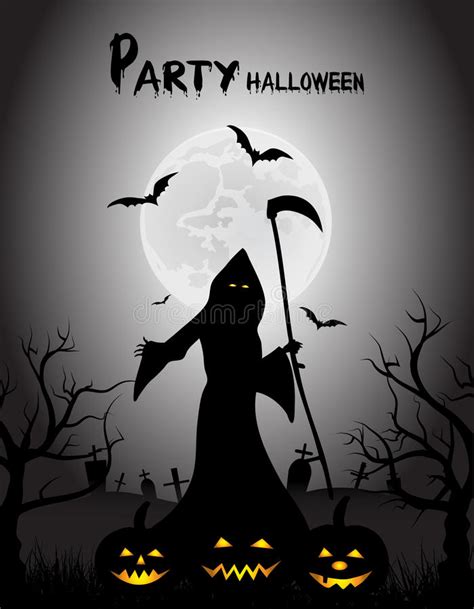 Mystical Fairytale Background For Halloween Stock Vector Illustration