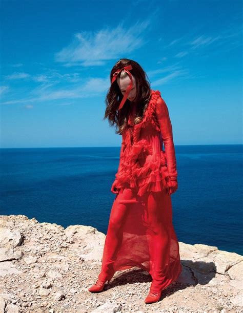 Agnes Akerlund Poses In All Red Fashions For Vogue Japan Fashion Gone