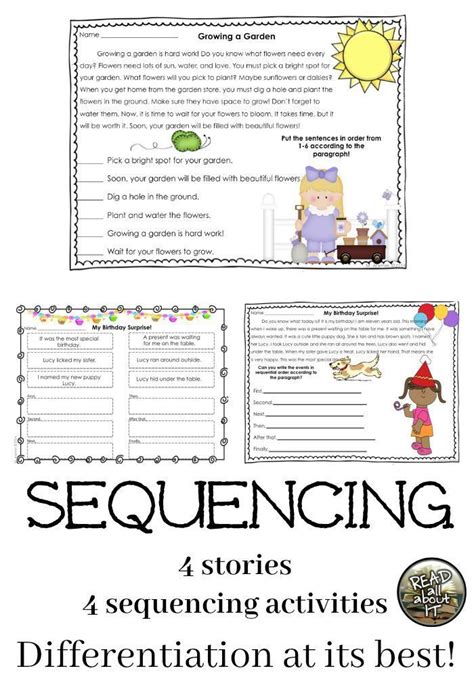 Sequential Order Activities For First And Second Graders