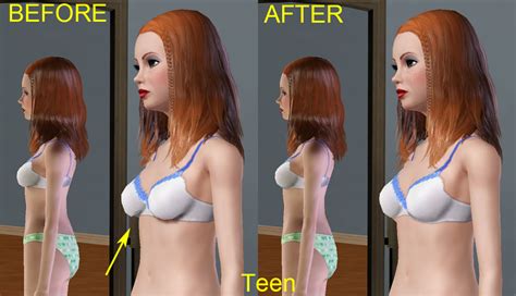 Base Game Bra Bikini Replacement Meshes Fixed For Breast Slider Mod