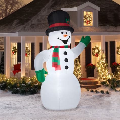 10 Ft Airblown Inflatable Christmas Lit Snowman Decoration Outdoor