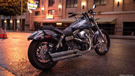 Classic Black Harley Davidson Motorcycle Mobile