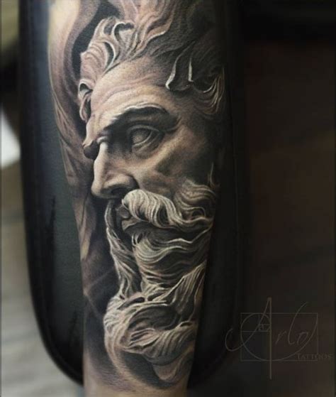 Poseidon Tattoo Zeus Tattoo Poseidon Tattoo Statue Tattoo Arlo