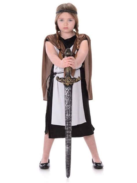Viking Girl Costume Medieval Peasant Girls Fancy Dress Costume