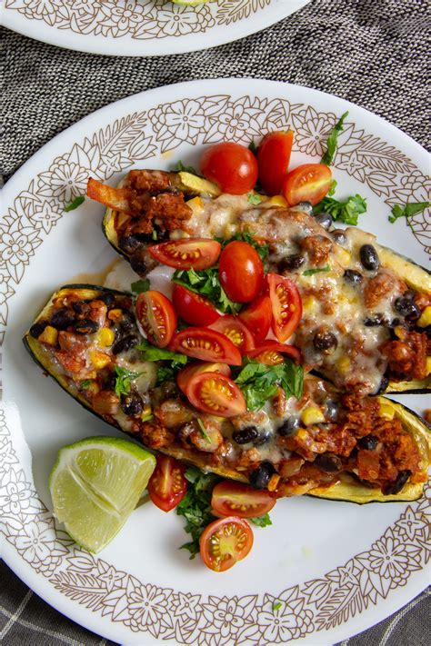 I've decided that next summer i need to increase the size of my. Turkey Taco Stuffed Zucchini Boats | How To Make Dinner