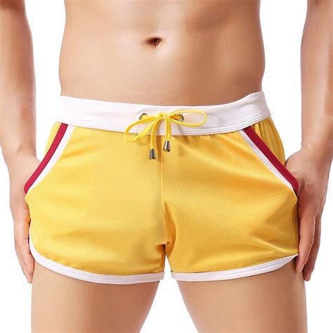 Buy Big Size 2xl Men Swimming Short Pant Pockets Side Split Summer Male Fitness Running