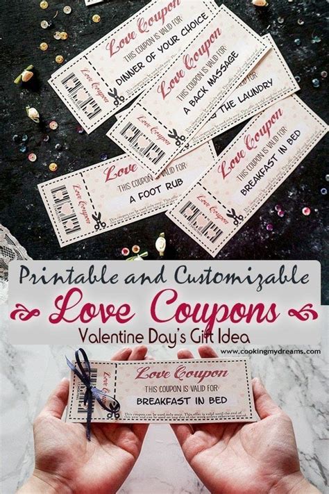 Cooking gifts for him uk. Printable Love Coupons - Easy Customizable Valentine's Day ...