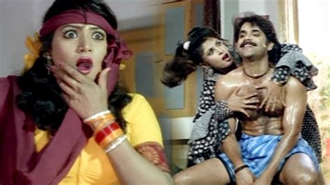 Ramya Krishna And Akkineni Nagarjuna Romantic Massage Scenes