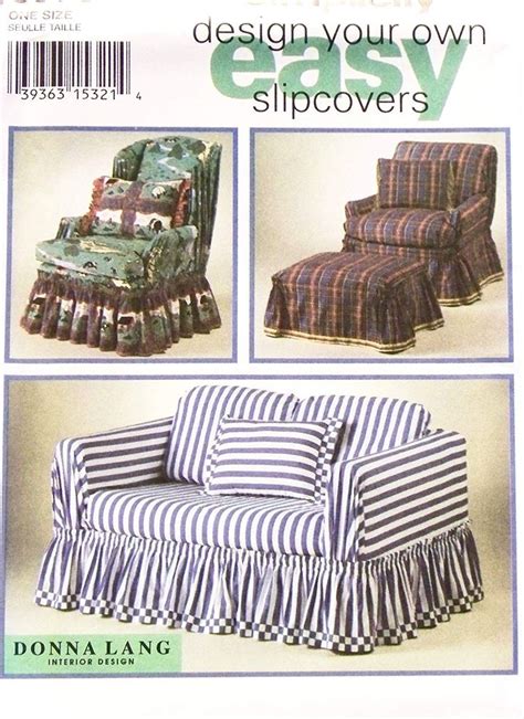 Simplicity Pattern 8978 ~ Design Your Own Easy Slipcovers