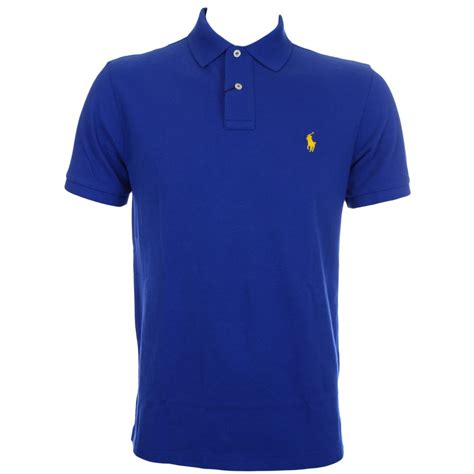 Polo ralph lauren mens classic fit oxford longsleeve buttondown shirt. Polo Ralph Lauren Slim Fit Active Royal Blue Polo Shirt ...