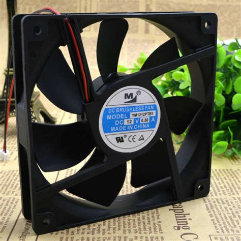 M Ym1212ptb1 12025 12v 050a 12cm Cooling Fan Free Shipping Lrr Ebay