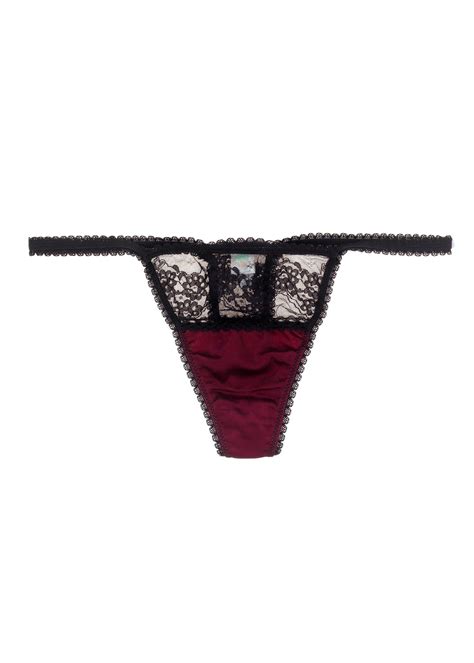 Mimi Holliday Oleander Skinny Thong Avec Amour Lingerie