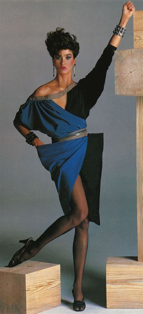 Young Janice Dickinson For Gianni Versace In 1983 It Was Said That If Georgio Fashion