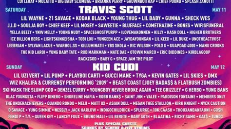 Rolling Loud 2019 Lineup Travis Scott Migos Cardi B Kid Cudi To
