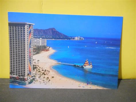 Hilton Hawaiian Villagewaikiki Beach Postcard On Ebid Australia