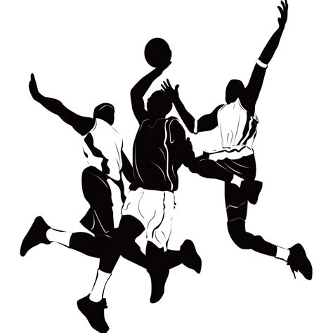Basketball Player Athlete Sport Silhouette Projectionphysical