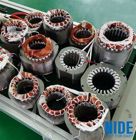 Shape Of The Electric Motor Stator Winding And The Coil Inserting