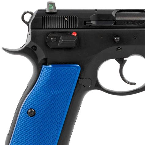Cz 75 Sp 01 9mm Luger 46in Blackblue Pistol 221 Rounds Blue