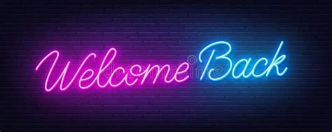 Welcome Back Neon Stock Illustrations 251 Welcome Back Neon Stock