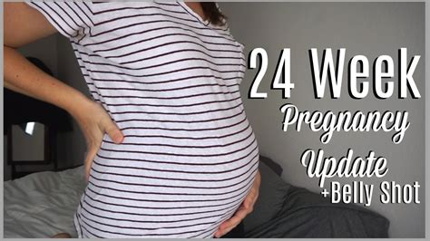 24 Week Pregnancy Update Belly Shot Rainbow Baby 2019 Youtube