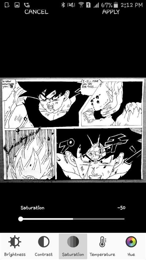Goku Goes Super Saiyan For The First Time Manga Dragonballz Amino
