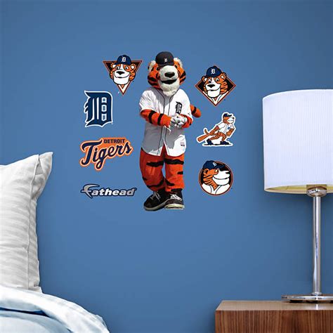 Small Detroit Tigers Mascot Paws Teammate Decal Shop Fathead® For
