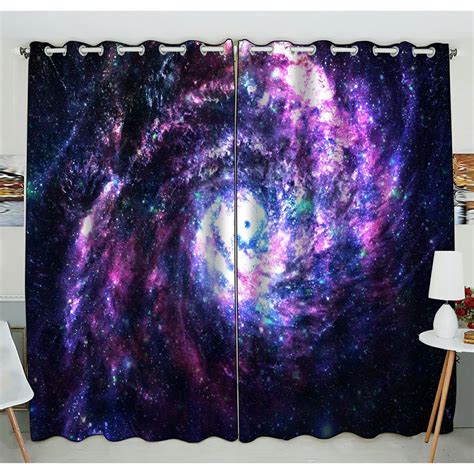 Phfzk Cosmos Cosmic Window Curtain Incredibly Beautiful Spiral Galaxy