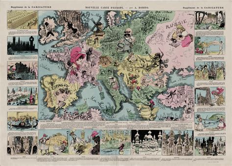 12 satirical maps of europe 1854 1918 cartoon map old map europe map images and photos finder