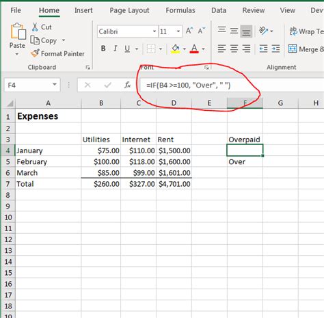 How To Use The If Function In Excel 2019