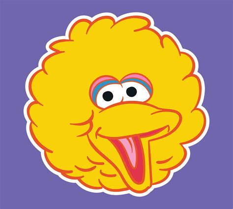 Big Bird Face Coloring Pages