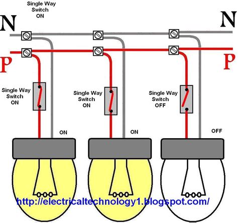 Two Way Lighting Circuit Wiring Diagram